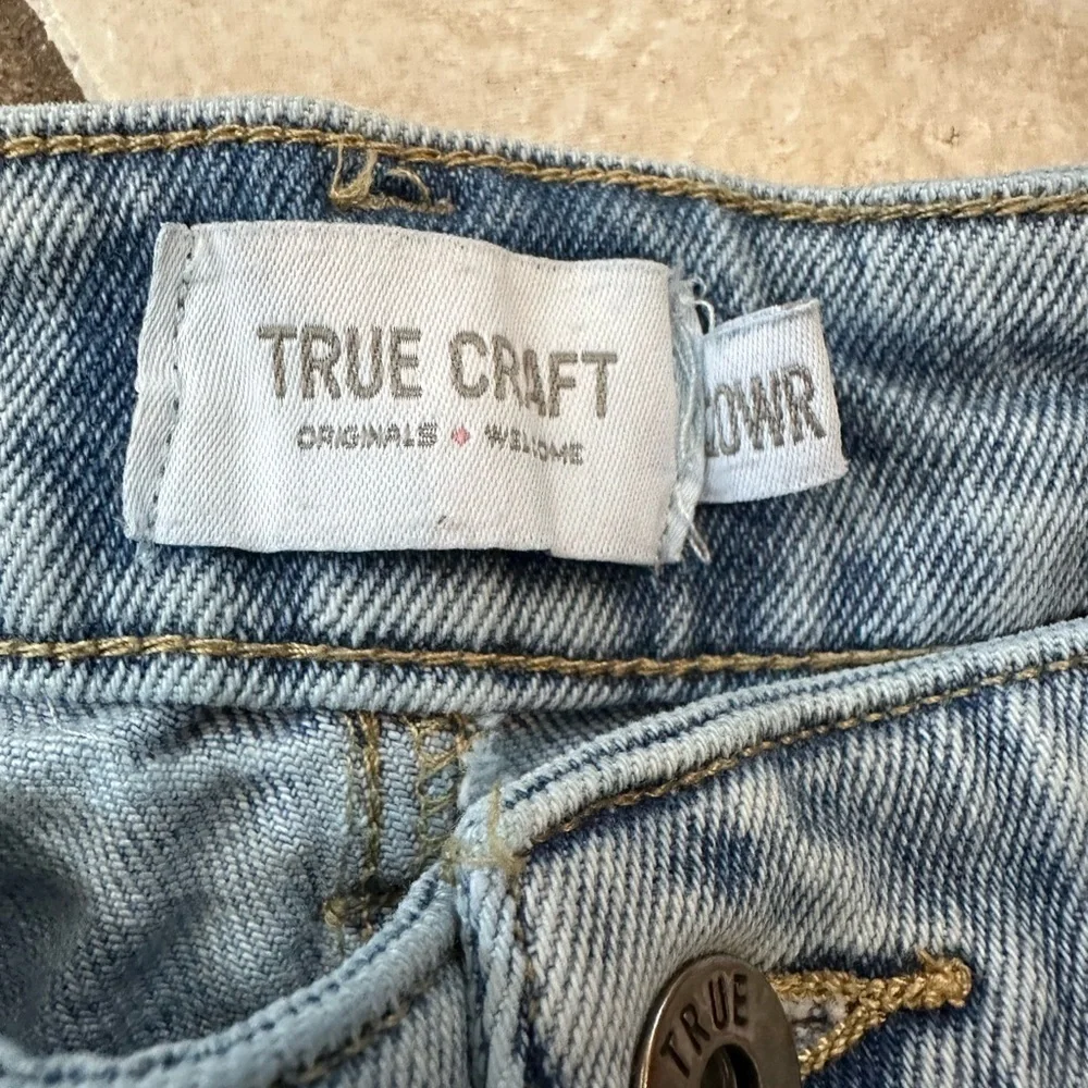 True Craft size 20WR Distressed Blue Jeans - Picture 5 of 6